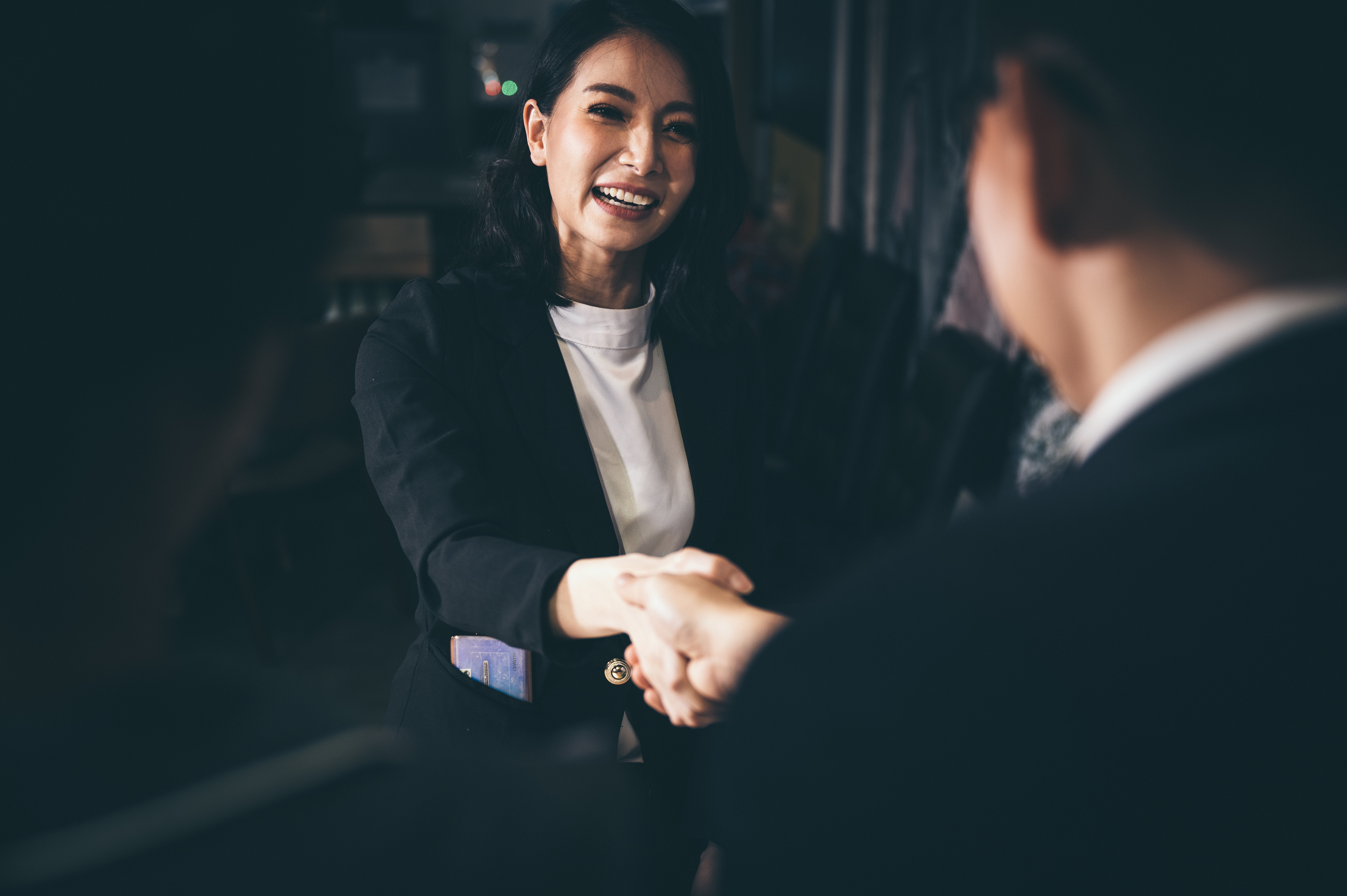 Women shaking hands