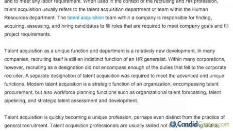 Recruiter, Talent Acquisition
