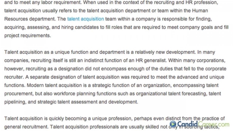 Recruiter, Talent Acquisition